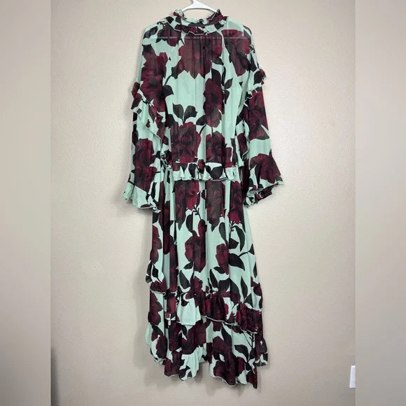 Free People Hearts Run Wild Maxi Dress large EUC H - Picture 8 of 10